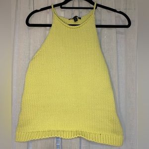 Banana Republic Lime Green Sweater Tank Size Small